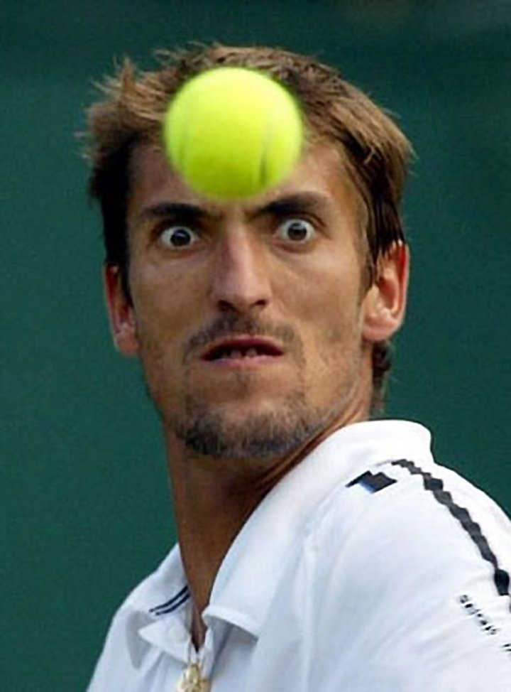 Seems this tenis player will kill the bal