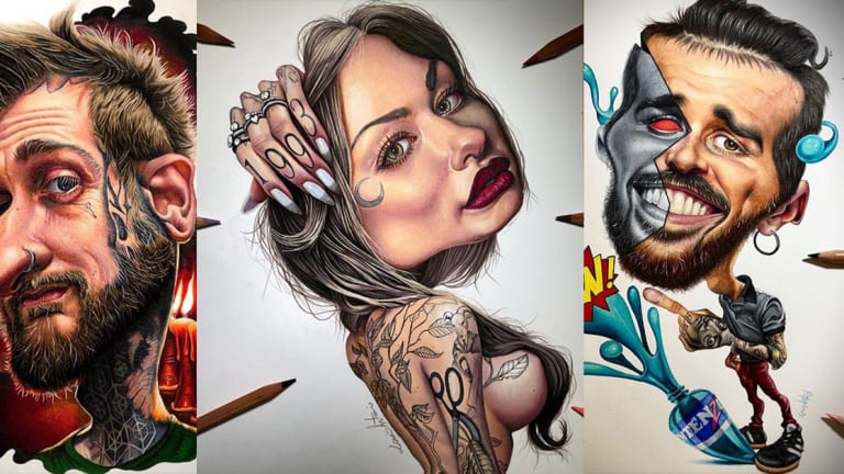 This Artist Makes Caricatures of World Renowned Tattooers